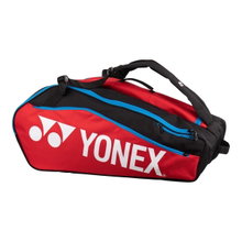 Yonex Racket Bag Club Line (Racket Bag, 3 Main Compartments) 2024 Red/Black 12 Pack